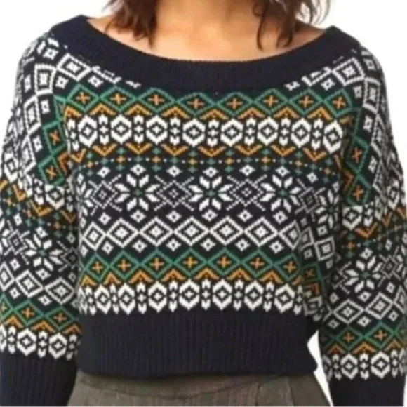 BDG Urban Outfitters Fair Isle Crop Sweater - Picture 2 of 7